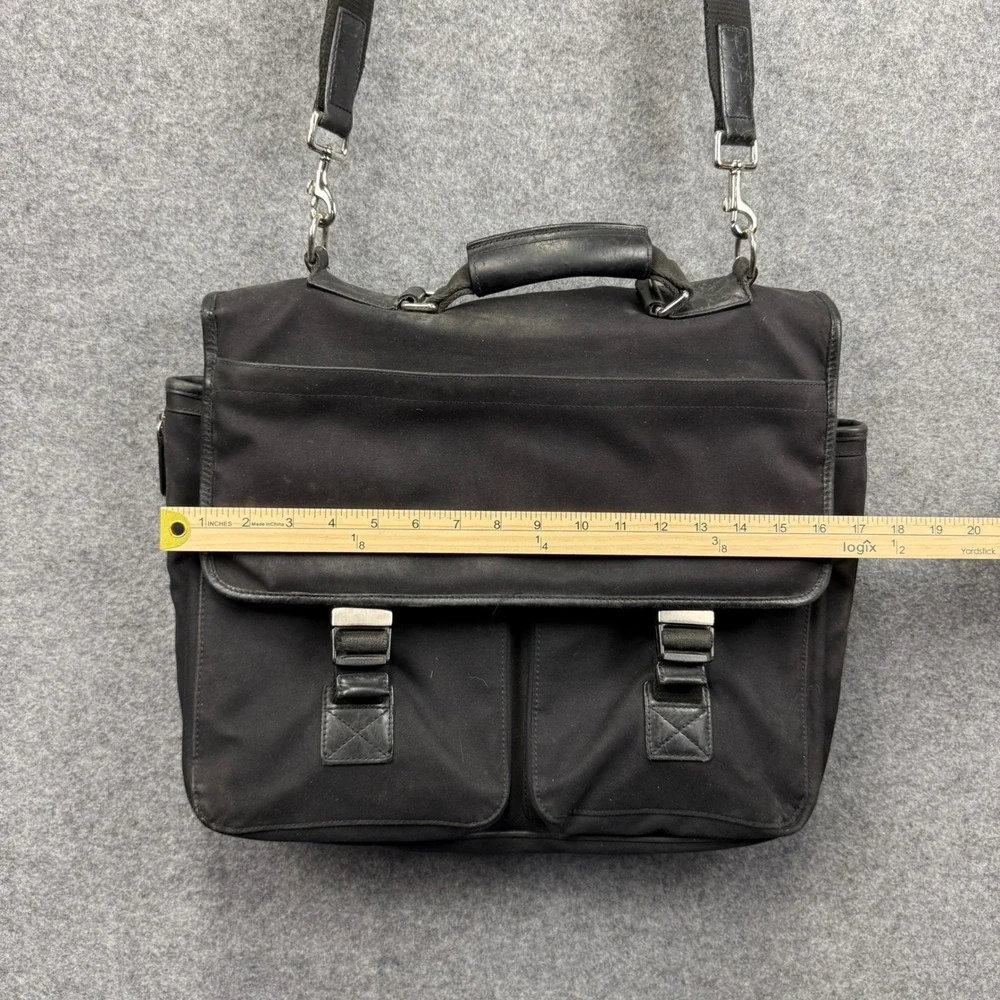 Coach Black Nylon Leather Messenger Bag Briefcase Laptop Bag 6410 Mens‎ Womens